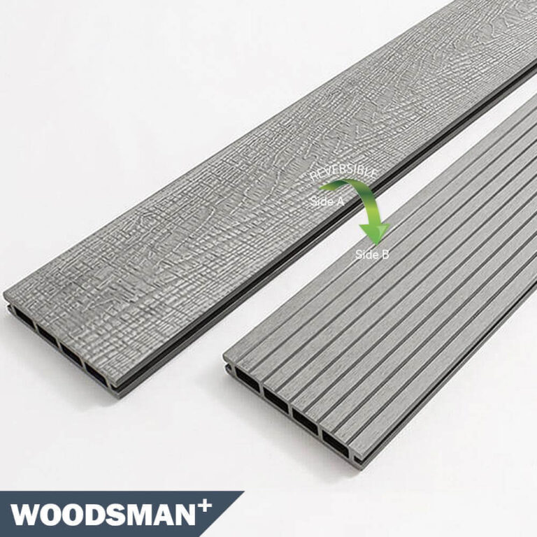 Composite Decking Board Stone Grey Woodsman Tough Decking